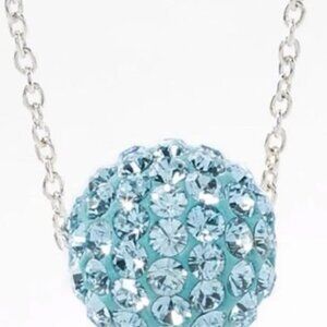 Touchstone Crystal by Swarovski Birthstone Necklace | March | NIB | Aquamarine